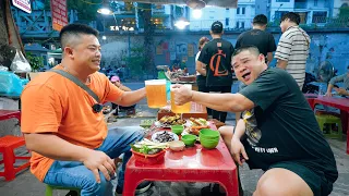 Enjoying various DOG MEAT dishes in Hanoi's Old Quarter - Street food cuisine of Vietnam | SAPA TV