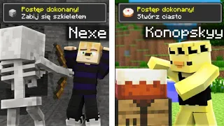 WYZYWAMY SIĘ Z @Konopskyy PRZEZ 11 MINUT (Nexe vs Konop Minecraft Task Race)