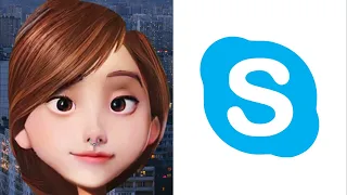 Старый логотип Skype это:
