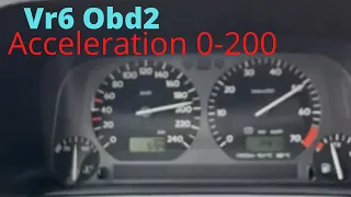 Vr6 obd2 d'origine accélération 0 à 200 km h