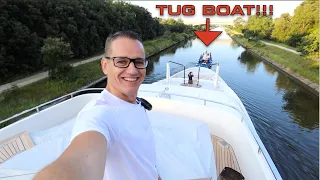 TOWING A $10MILLION LUXURY SUPER YACHT TO SEA (Captain's Vlog 152)