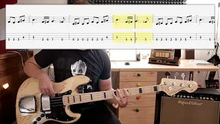 Redbone - Come And Get Your Love (bass cover with tabs in video)