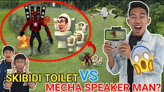 DRONE MENANGKAP NAMPAK SKIBIDI TOILET DOM DOM VS MECHA SPEAKERMAN? | KASIHAN SAPUTRA | Mikael TubeHD