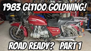 Bargain 1983 Honda GL1100 Goldwing - Part 1 - Timing Belts and Coolant Flush