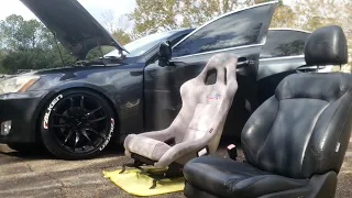 THE LEXUS GETS BUCKET SEATS - IS250 BUILD