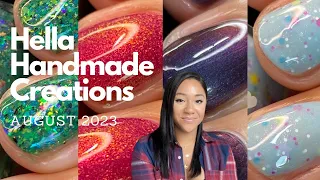 Hella Handmade Creations | August 2023 | Live Swatches