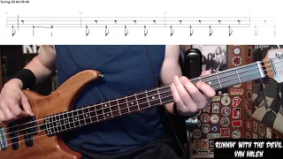 Runnin' With The Devil by Van Halen - Bass Cover with Tabs Play-Along