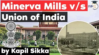 Minerva Mills Case 1980 explained for Jharkhand Judiciary Exam, Rajasthan Judiciary Exam, PPSC J