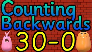 COUNTING BACKWARDS from 30 | Count Back from 30-0 | Miss Ellis