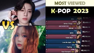 Most Viewed K-POP of 2023 | Male VS Female (2023. 8)