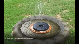 Okmee Solar Fountain Pump Review Model GDO87A