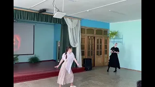 Коробейник Анастасия и Маякова Анастасия. Танец "Богомолица"