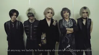 The GazettE EU Tour 2019 - Video Message