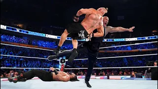 WOOOW The Rock finally return on WWE 2023 The Rock attacks Brock Lesnar Biggest Match in History