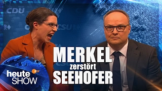 Was Merkel wirklich über Seehofer denkt | heute-show vom 10.02.2017