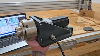 Configuração 4º Eixo Rotativo Caseiro da Minha Router CNC