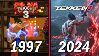 Jin Kazama Moves Comparison (w/ Inputs) | Tekken 3 VS. Tekken 8