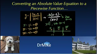 Converting Absolute Value Equations into Piecewise Functions