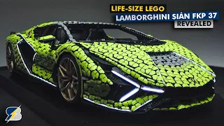 Amazing life-size LEGO Lamborghini Sián FKP 37 reveal + behind the scenes!