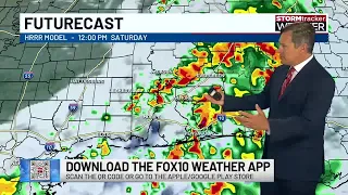 A wet weekend is in store for the Gulf Coast