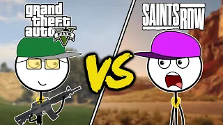 GTA 5 VS Saints Row 2022 (IN DEPTH BATTLE ) 🔥