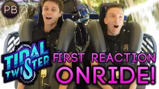 Tidal Twister First Ride Reaction! | Rider-cam POV on SeaWorld San Diego's New Ride!