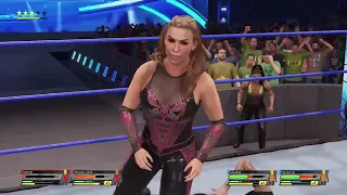 WWE 2K22 Gameplay: Tegan Nox & Shotzi vs Natalya & Tamina - (Xbox Series X) [4K60FPS]