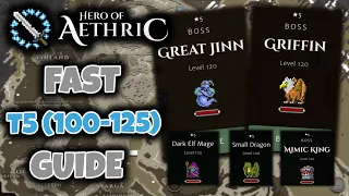 Level Fast Throught T5 (100-125) // Hero of Aethric Beginners Guide