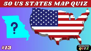 ✅✅😃😃GUESS THE 50 US STATES QUIZ USA MAP IN 5 SECONDS #13