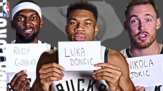 HEADS UP CHALLENGE ft. GIANNIS and the MILWAUKEE BUCKS 🤯🤣