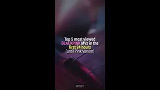 Most viewed BLACKPINK MVs in first 24 hours 'til Pink Venom #shorts