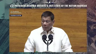 In his last SONA, Duterte thanks frontliners