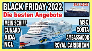 KREUZFAHRTEN zu BILLIG Preisen 🔴 BLACK FRIDAY 2022! Ein Überblick (AIDA, MEIN SCHIFF, MSC, COSTA...)