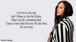 Faouzia - Set Fire To The Rain (Lyrics)