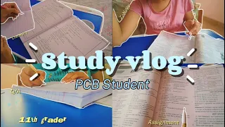 Daily study vlog as an 11th grader ✨🤯 | Summer break vlog 💖 | PCB Student 🦋
