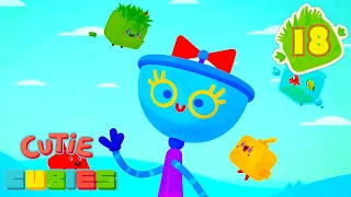 Cutie Cubies 🎲 Episode 18  Cubo-Robots  Episodes collection - Moolt Kids Toons