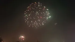 Vuurwerk in Leiden 1 januari 2022 | Fireworks in Leiden, The Netherlands