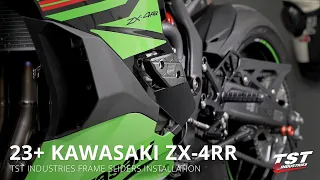 How To Install TST Frame Sliders on 2023+ Kawasaki ZX-4RR by TST Industries