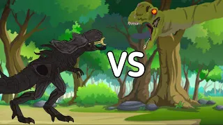 Infected Sauropod vs Xsenomorhosaur rex | AUTO RPG Anything