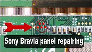 Sony TV panel, repairing the double image problem.