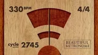 330 BPM 4/4 Wood Metronome HD