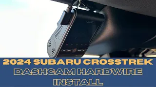 Dash Cam Hardwire (Parking Mode) Install on 2024 Subaru Crosstrek