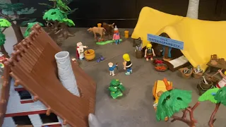 Diorama Playmobil - Asterix et Obelix