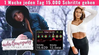 OHA 😬 Ich gehe jeden Tag 15.000 🔥 Fit ins neue Jahr