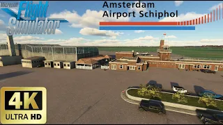 MSFS2020 I Retro Take-off from Schiphol Airport Amsterdam 1935 I Aircraft Douglas DC-3