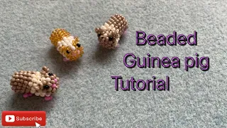 3D beaded guinea pig tutorial