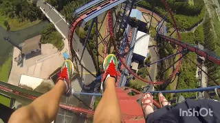 HUGE Vertical Drop !!! Diving Roller Coaster - POV - Happy Valley Shanghai - GoPro- HD 1080p