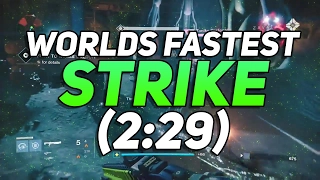 Destiny - Worlds Fastest Strike! Taniks Perfected Speedrun WR (2:29)