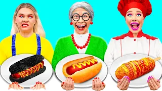 Défi De Cuisine Moi vs Grand-Mère | Situations Alimentaires Amusantes par BaRaDa Challenge
