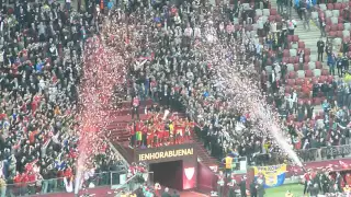 2015 UEFA Europa League Final Dnipro-Sevilla 2:3 Trophy Celebration